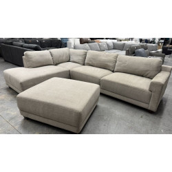 Sectional Fabric Ottoman USED