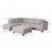 Sectional Fabric Ottoman USED
