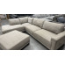 Sectional Fabric Ottoman USED