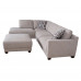 Sectional Fabric Ottoman USED