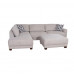 Sectional Fabric Ottoman USED